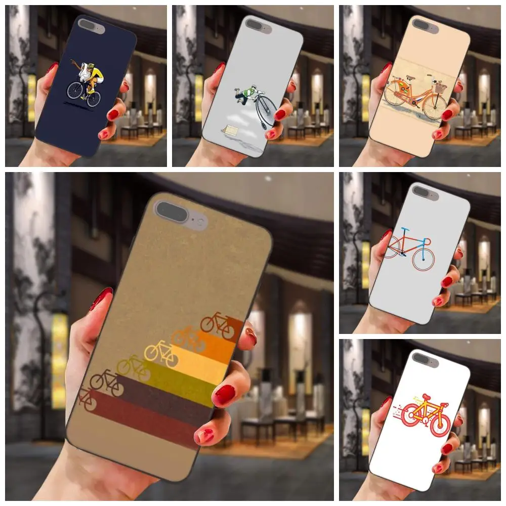 

Fashion Minimalist Bicycle For Apple iPhone X XS Max XR 4 4S 5 5S SE 6 6S 7 8 Plus TPU Phone Cover Case Capa