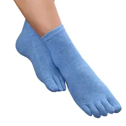 Горячая Распродажа 2019 Для женщин принт многоцветный носком носки пять пальцев носки однотонные теплые хлопковые забавные женские носки