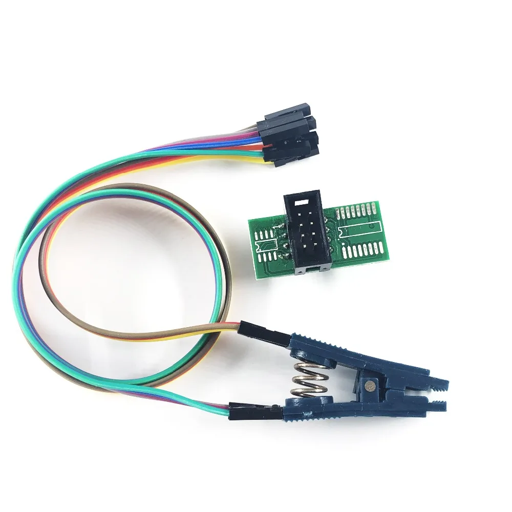 SOIC8 SOP8 тестовый зажим для программирования в цепи для EEPROM 93CXX/25CXX/24CXX на USB программатор TL866 EZP2010 RT809H CH341A