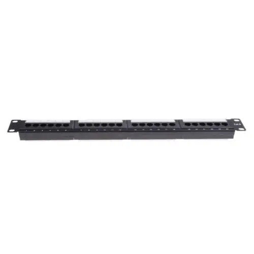 

24Port 19inch Cat6 RJ45 T568A T568B Data Network Rack Mount Patch Panel Frame