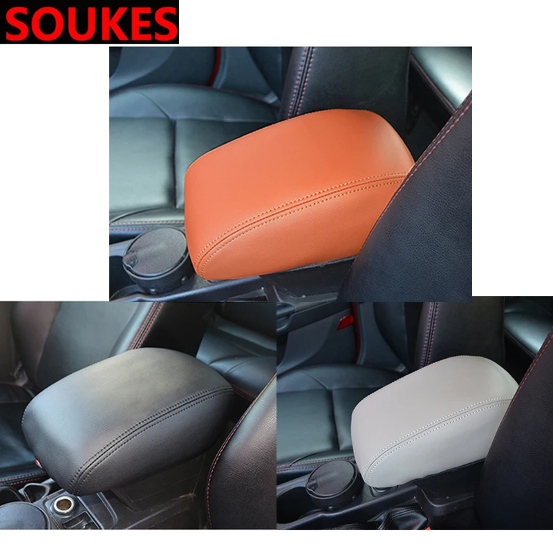 Подлокотник из натуральной кожи для Hyundai Solaris Tucson 2016 I30 IX35 I20 Accent Santa Fe Citroen C4 C5