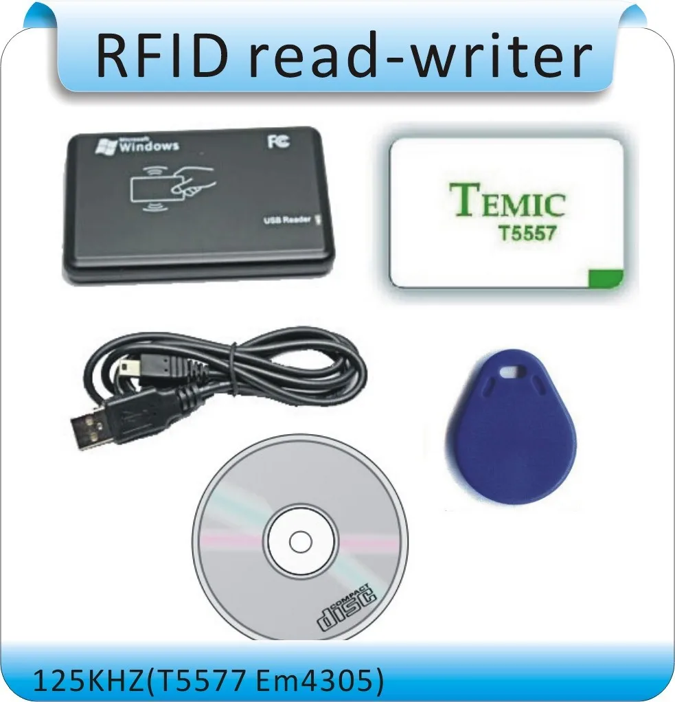 100 шт RFID EM4305/T5557 125 кГц частоты контроля доступа карты/перезаписываемых чипов/могут переписать товара