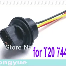 Longyue 2 шт. T20 7443 выключатель света Разъем жгут проводов для фар разъем адаптера лампы провода