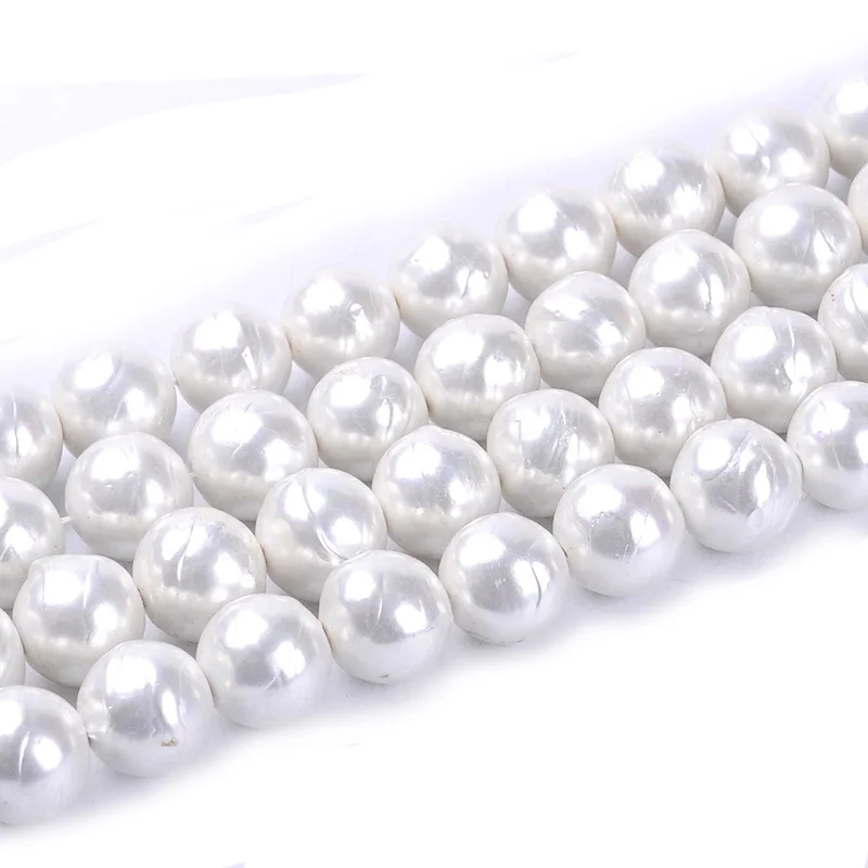 1pack/lot 18mm Fashion Round Ball Natural Shell Pearl Loose Spacer Beads Mixed Multi Colours DIY for Jewelry & Craft necklace