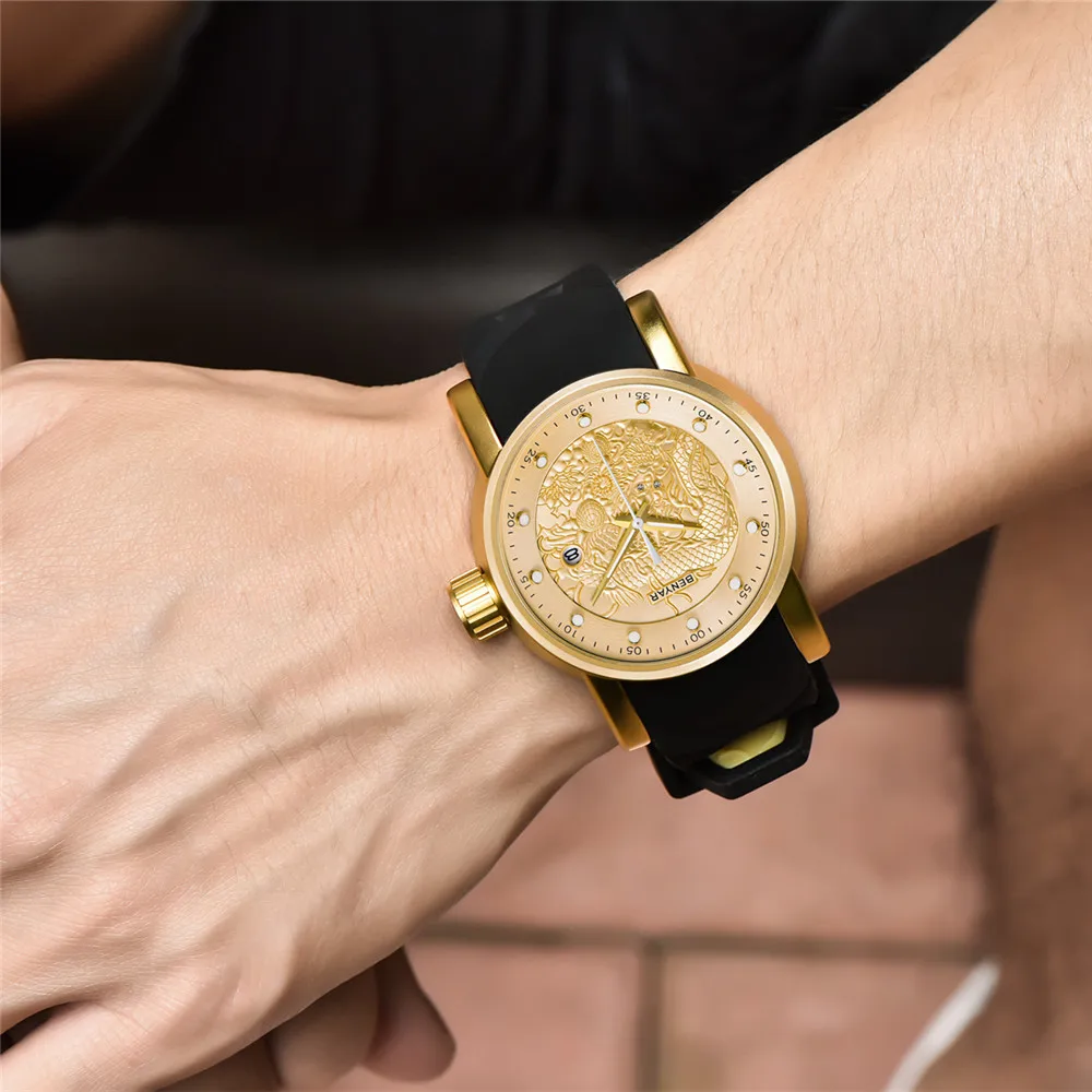 Часы Reloj Hombre 2019 BENYAR роскошные Брендовые мужские водонепроницаемые кварцевые часы