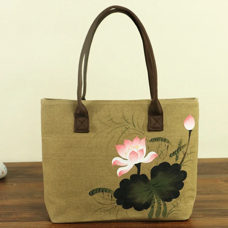 

3 pieces/lot high quality women shopping tote jute bag