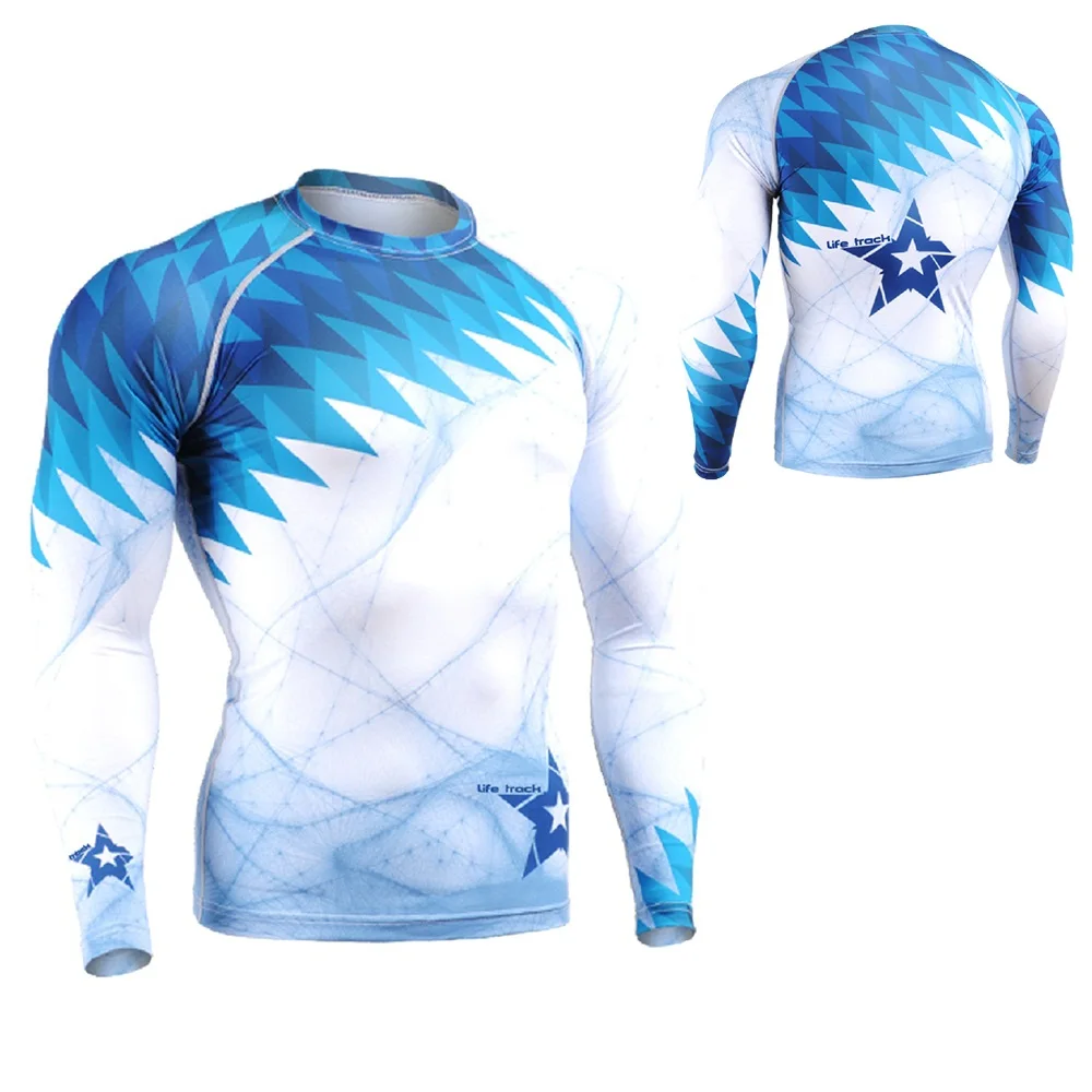 

Men`s Long Sleeve Second Skin Rash Guards Compression Tights Multi-use MMA Gym Crossfit Running Yoga Fitness Shirt S-4XL