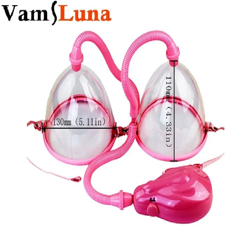 VamsLuna Electric Dual Vacuum Suction Cup Breast Enlargement Pump Set