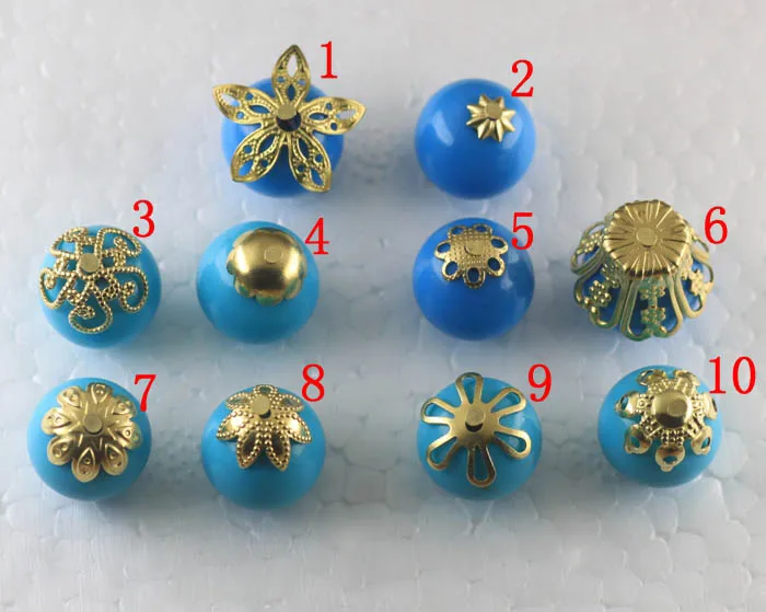 Vintage Filigree Flower Caps Beads End Charms DIY Stuffs Wraps Settings Findings Accessories Jewelry Makings | Украшения и