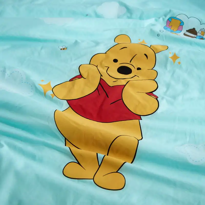 Couette D Ete Winnie L Ourson Mignon Ours Simple Double Reine Grande Taille Disney Couvre Lit Decoratif Pour Enfants Aliexpress