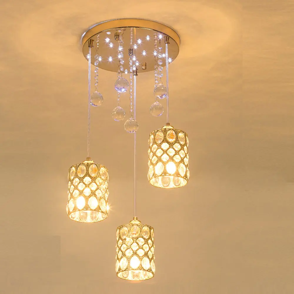 Buy Modern Crystal Cup Dining Room Pendant Lights