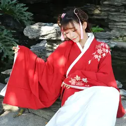 2019 Новинки для девочек китайский древний китайский костюм ханфу платья традиционные женщины красивые Танцы костюмы хлопок хан платье