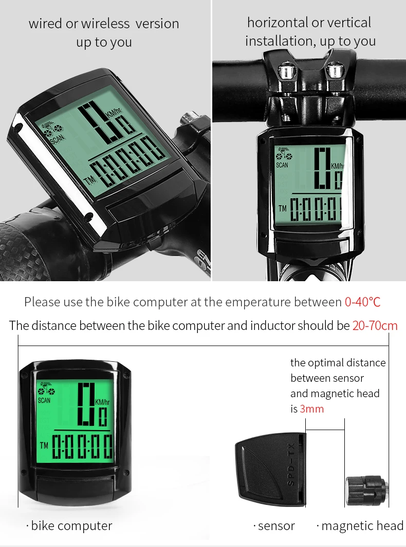 INBIKE велосипедный компьютер Многофункциональный велосипедный одометр беспроводной и проводной Секундомер Водонепроницаемый MTB Велосипедный компьютер Спидометр