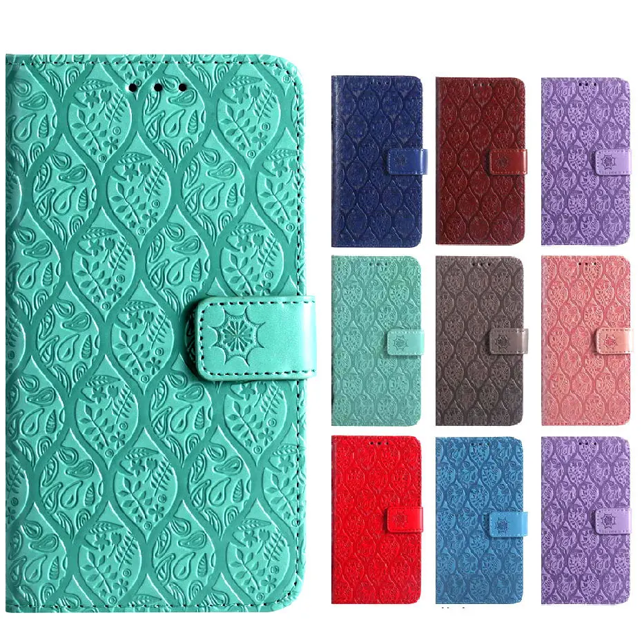 

3D Emboss PU Leather Case For Huawei Y7 Y6 2019 Phone Case For Huawei Huawei Y7 Y6 2019 Wallet bag Cover Flip Case Fundas Capa