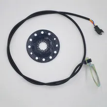 Electric Bicycle Pedal 12 Magnets E-bike PAS System Assistant Sensor Speed Sensor Black Color Easy to Install
