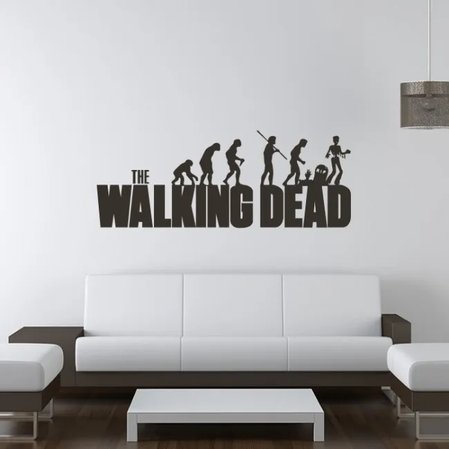 The Walking Dead Evolution Wall Sticker The Walking Dead Wall Art Banksy Vinyl Wall Art Wall