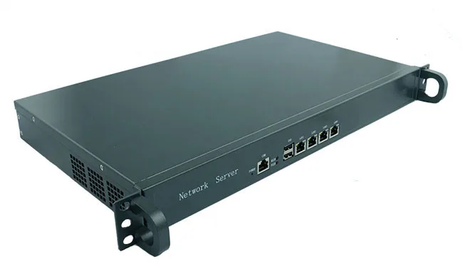 1U сервер брандмауэра Atom D525 двухъядерный 1 8 GHz 4 * Intel 82538V 1000M Поддержка pfSense WayOS IPFire и