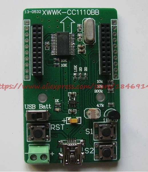 CC1110 Беспроводной модули развития комплект SimpliciTI/обучения доска макетная плата MCU