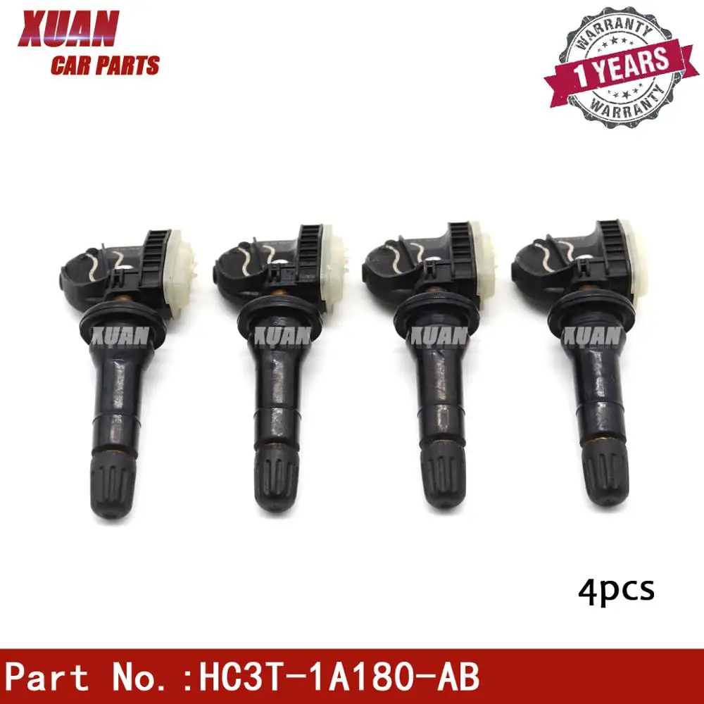 

4pcs Tire Pressure Monitor Sensor TPMS Sensor HC3T-1A180-AB For Ford F-250 F-350 F-450 SD Fusion Lincoln MKZ 2017 2018 315MHz