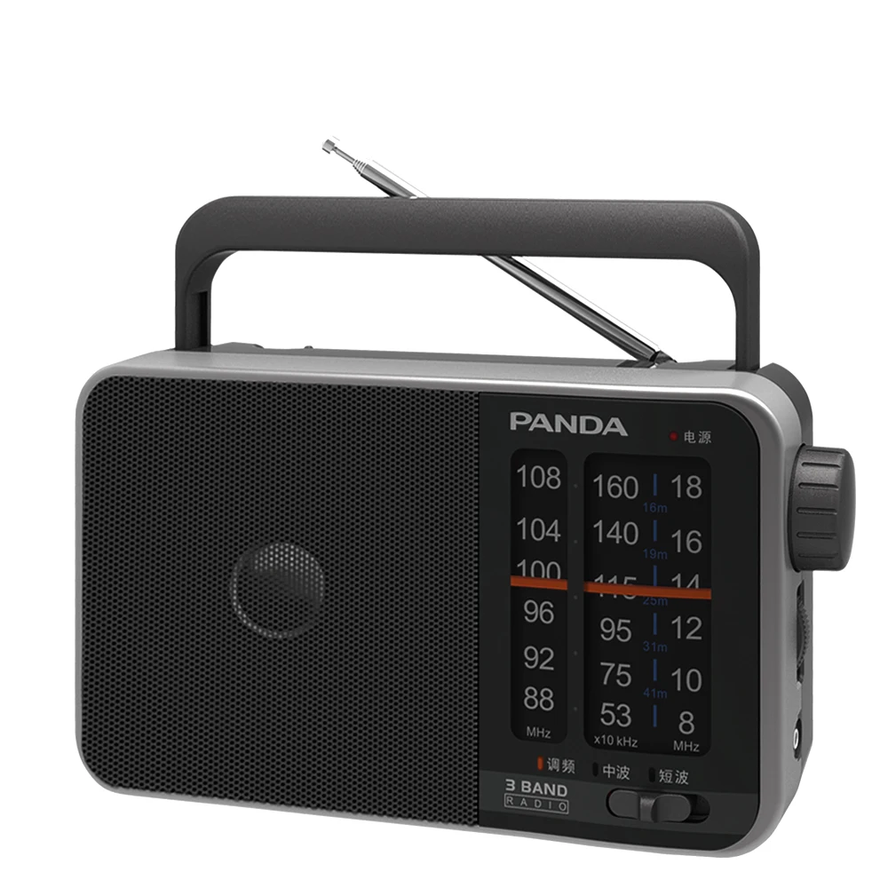 

PANDA T-13 portable compact pointer FM medium wave shortwave three-band operation simple sound quality clear radio