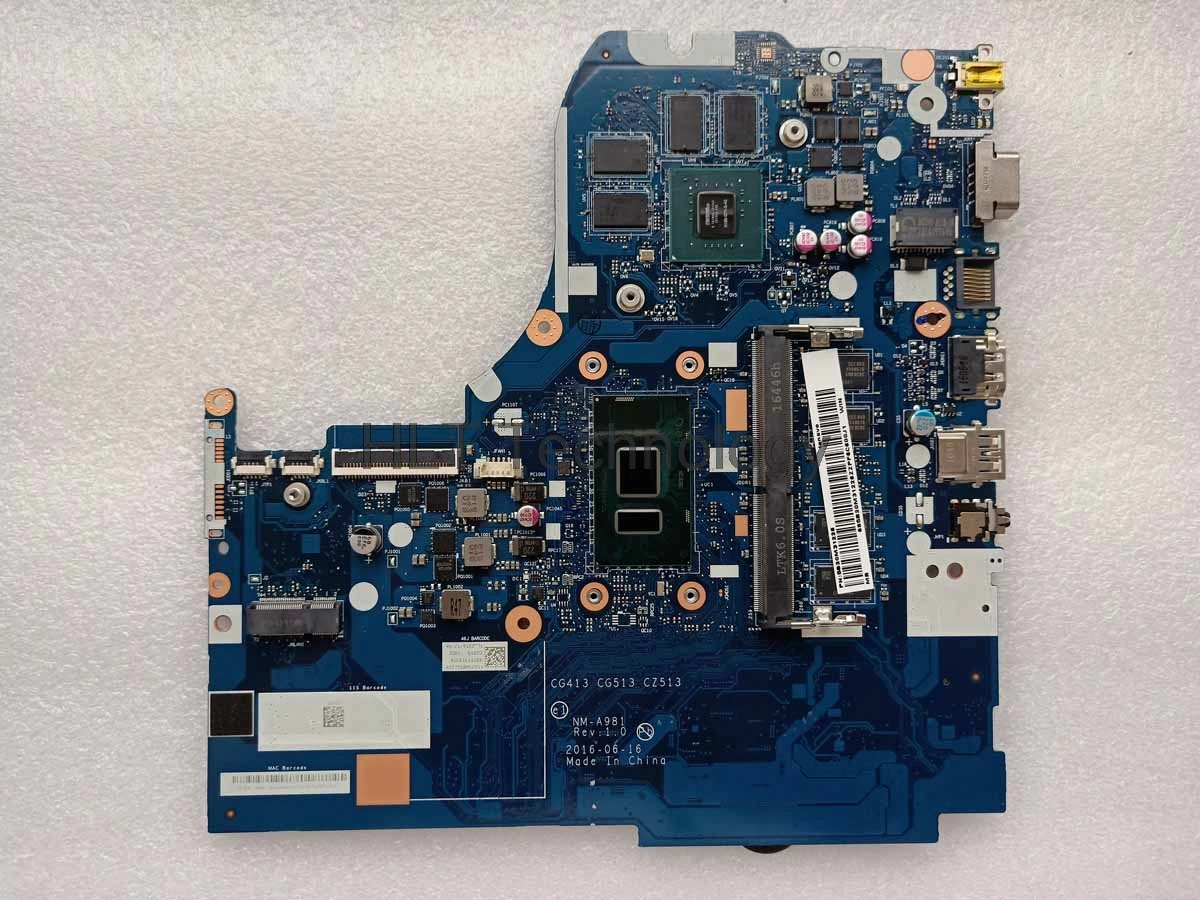  HOLYTIME laptop motherboard For LENOVO 310-15IKB CG413 CG513 CZ513 NM-A981 i3-7100U CPU 4GB RAM DDR
