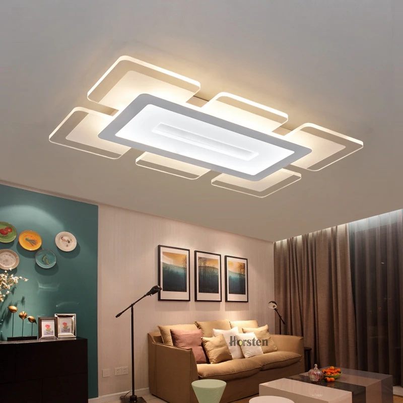 Horsten 110 220V Sky City Ultra-thin Transparent LED Ceiling Light Modern Creative Acrylic Bedroom Living Room Ceiling Light Home Lighting (5)