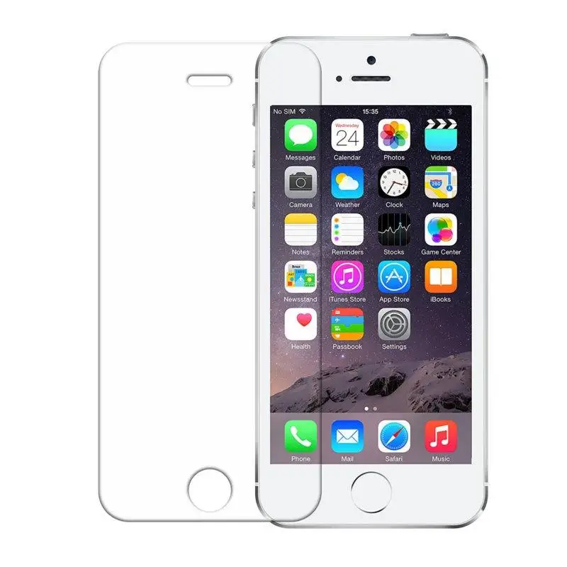 

For iPhone 5S Glass 2.5D 9H Protector Protective Screen Film Tempered Glass on iPhone X XS MAX 6 6S 7 8 Plus 5 XR Glass