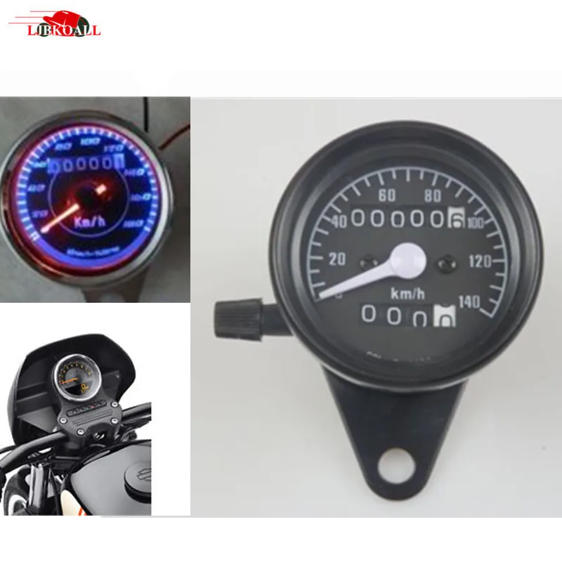 Motorcycle Odometer Speedometer Tachometer Speedo Meter LED 4 for Honda Cafe Racer CB 500in