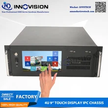 Compact 9″TFT Touch display 4U all-in-one computer case/4U rack server chassis