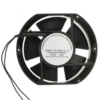 

AC Axial Fan AC220V 38W Cooling Fan Oval Ball Bearing Ventilation FP-108EX--S