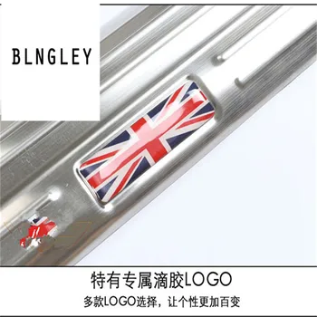 

Free shipping 2pcs/lot car accessories stainless steel welcome pedal car accessories for MINI COOPER F56 2014-2016 car styling