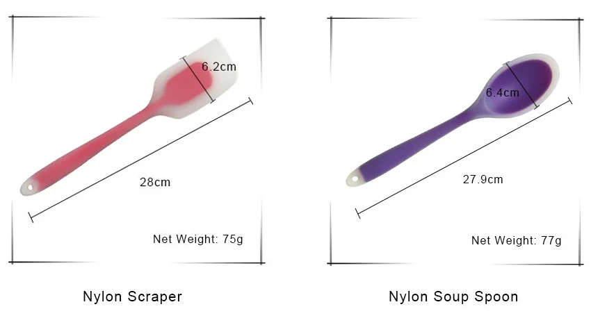 1 шт. силиконовые кухонные принадлежности ложка и лопатка термостойкие кухонные инструменты силиконовые инструменты для выпечки как на картинке цветные