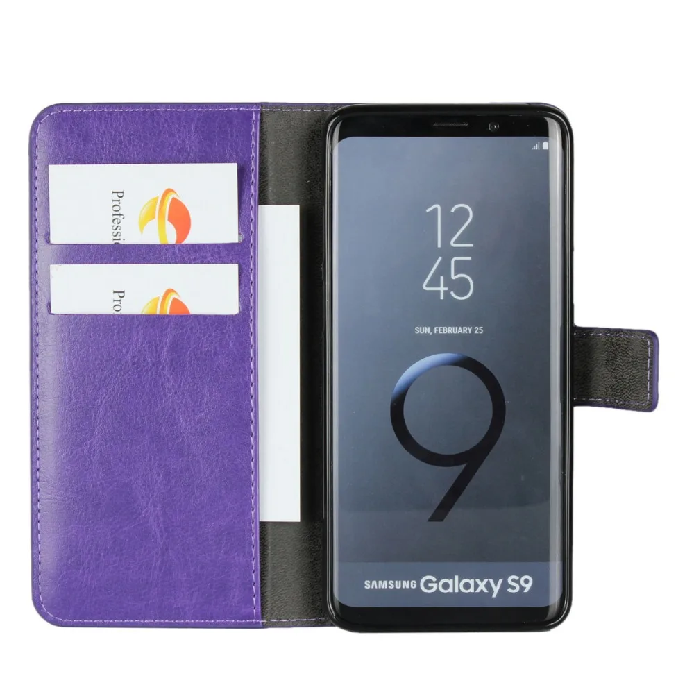 Чехол на магните для samsung s8 s9 plus из искусственной кожи, флип-чехол для samsung Galaxy S3 S4 S5 Mini S6 S7 edge S8+ S9Plus