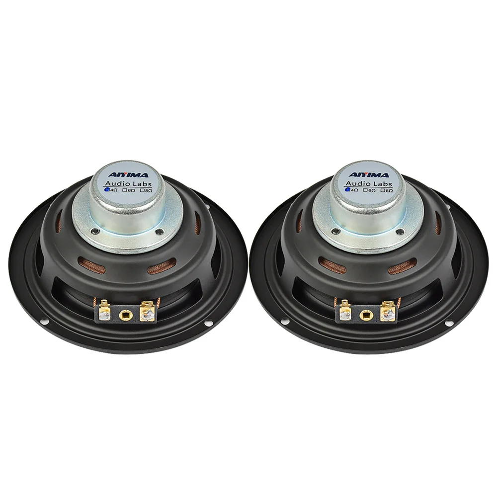 AIYIMA 2Pcs 4Inch Audio Portable Speakers Full