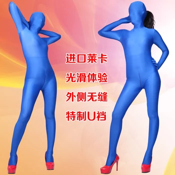 

Women Men Slim Sexy Leotard Siamese Full Body Suit Tights Ultra-tight Long-sleeved High Elastic Seamless Stylish Performance