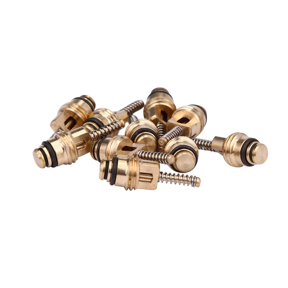 

10 Auto AC Authentic Schrader Valve Cores-(5) -M10 & (5)-M8 - High/Low Sides-134AJun23