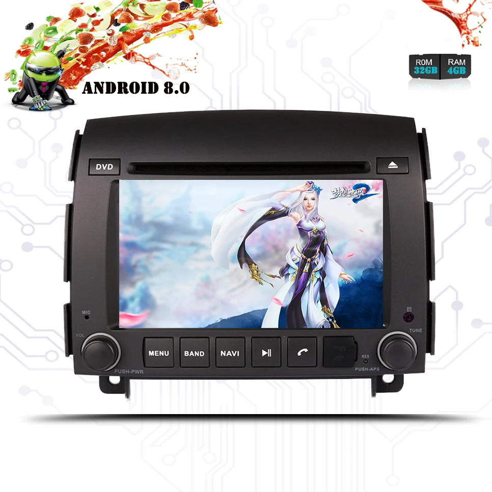 Excellent 6.2 inch 2 din Android 8.0 Car Dvd Player For Hyundai Sonata NF YU XIANG 2006 - Radio tape recorder Video Gps WIFI RDS usb audio 1