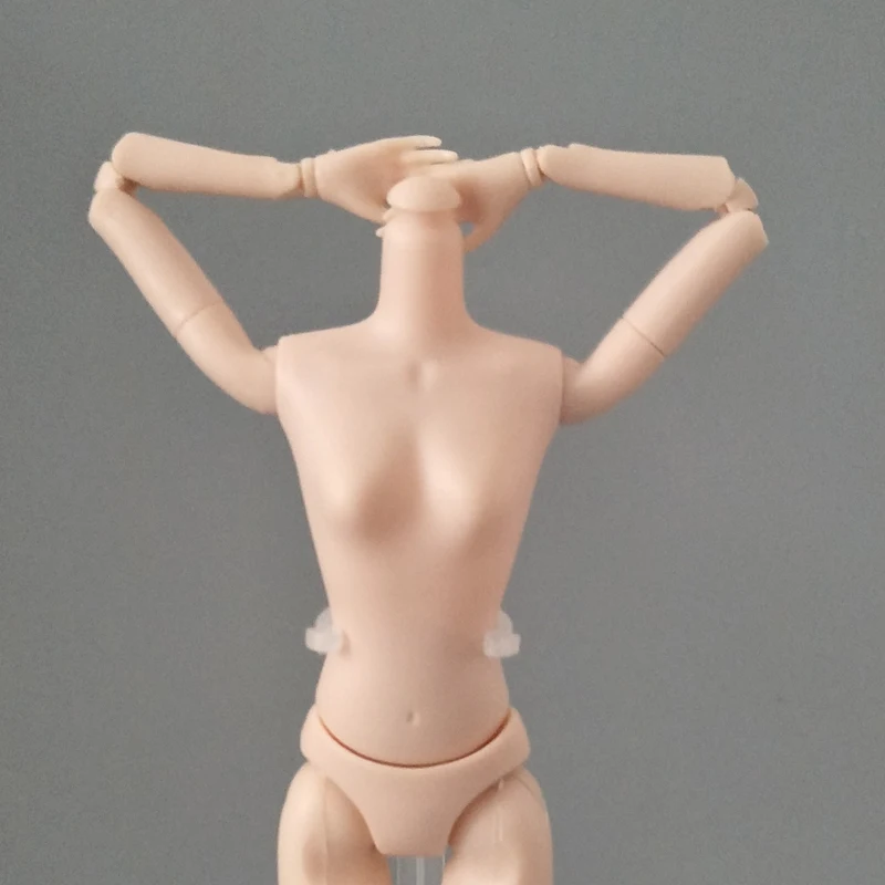1pc New 1/6 14 Jointed DIY Movable Rotatable Naked Doll Body For Barbie Dollhouse DIY Body Without Head 1:6 Doll Accessories