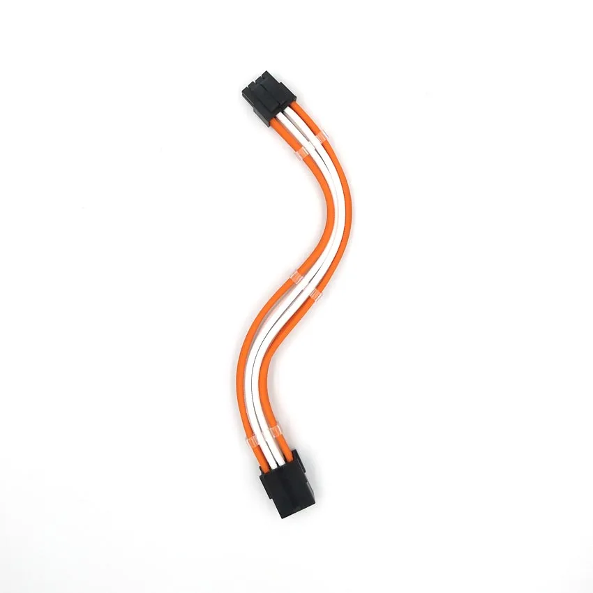CPU 8Pin Orange_White_Extension_cable