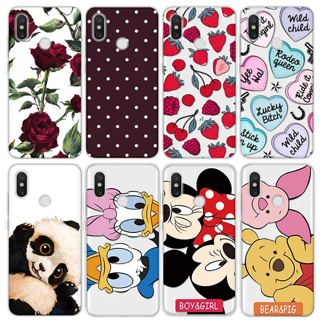 

For Cover iPhone X Xs Max XR 5 SE 6s S 7 8 Plus For Xiaomi Mi A1 A2 5X 6X 4 4C 5 5S Plus 6 8 Mi Mix 2 2S Note 2 3 Panda TPU Case