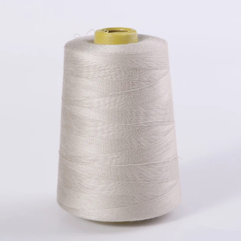 

8000 Yards Beige Industrial Overlock Sewing Machine Polyester Thread Sewing Line