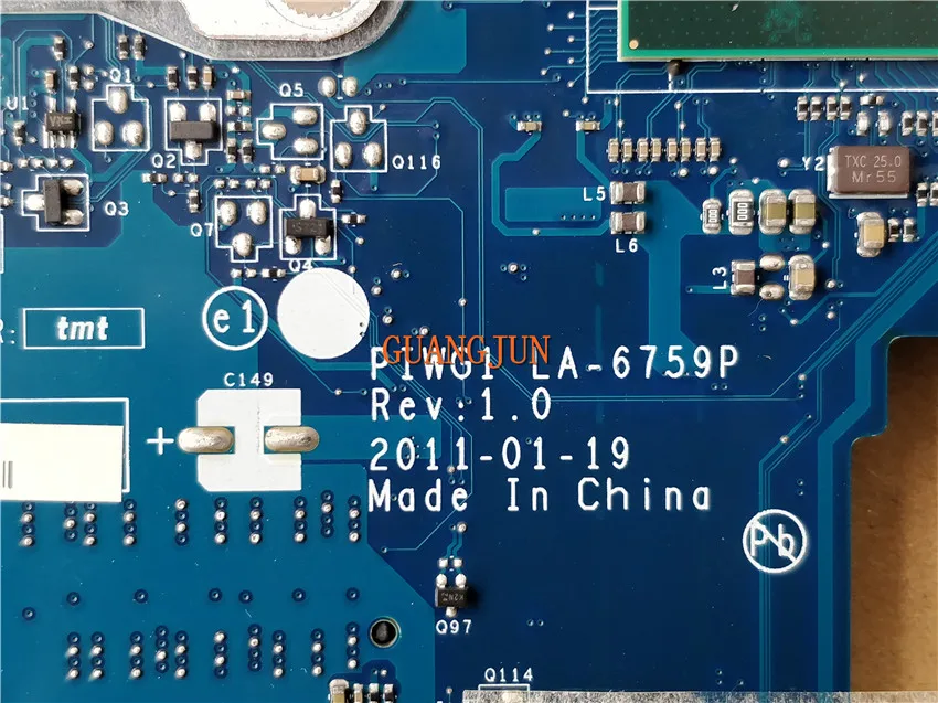 Материнская плата KEFU LA 6759P для ноутбука LenoVo G470 материнская с HD интерфейсом 100%