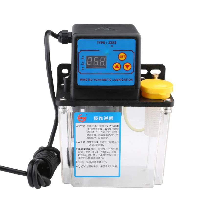 

Full set central lubrication system with 1l Lubrication point CNC Digital electronic Timer Oil Pump 220V