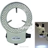 White Adjustable 6500K 144 LED Ring Light illuminator Lamp For Industry Stereo Microscope Camera Magnifier AC 110V-240V Adapter ► Photo 3/5