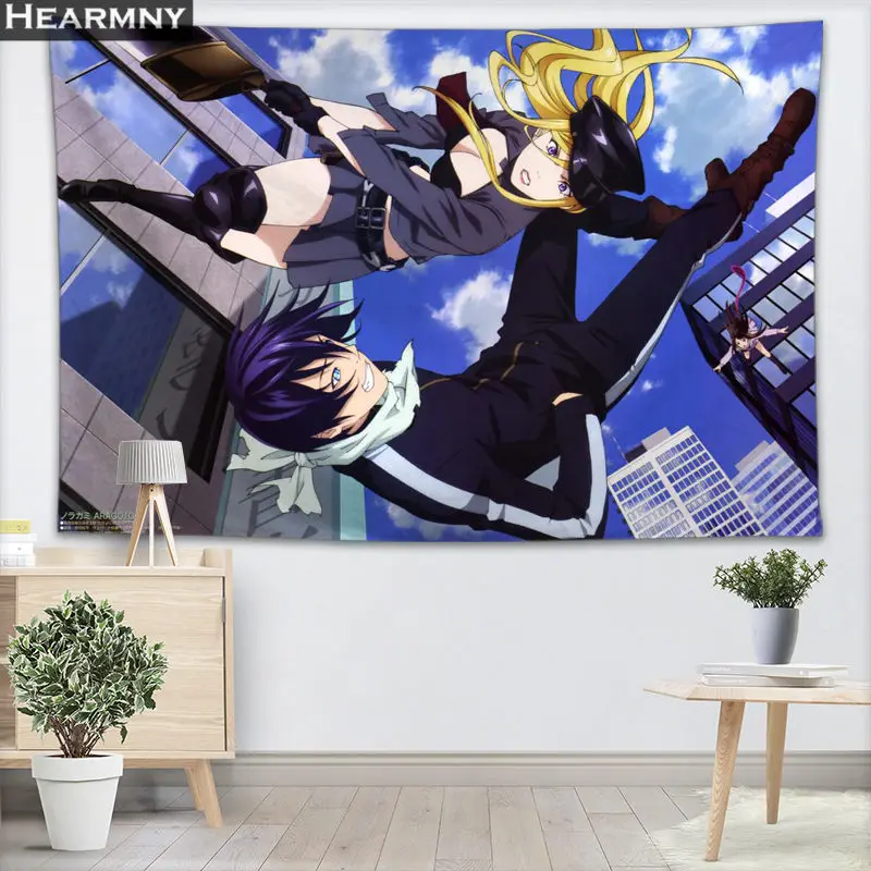 HEARMNY Noragami гобелен настенный Декор гобелен шоу кусок для украшения дома палатка для кемпинга путешествия спальный коврик