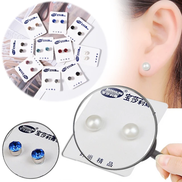 1/2Pair Magnetic Slimming Earrings Weight Loss Healthy Jewelry Magnets of  Lazy Paste Weight Loss Slimming Product - AliExpress