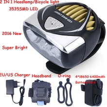 Новое поступление 3000лм 3535 SMD светодиодный фонарь для велосипеда налобный фонарь фара Велоспорт с батарейным пакетом и зарядным устройством