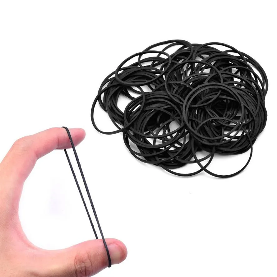 

100Pcs Women Mini Small Black Rubber Hair Elastic Braids Plaits Braiding Band 2U1024