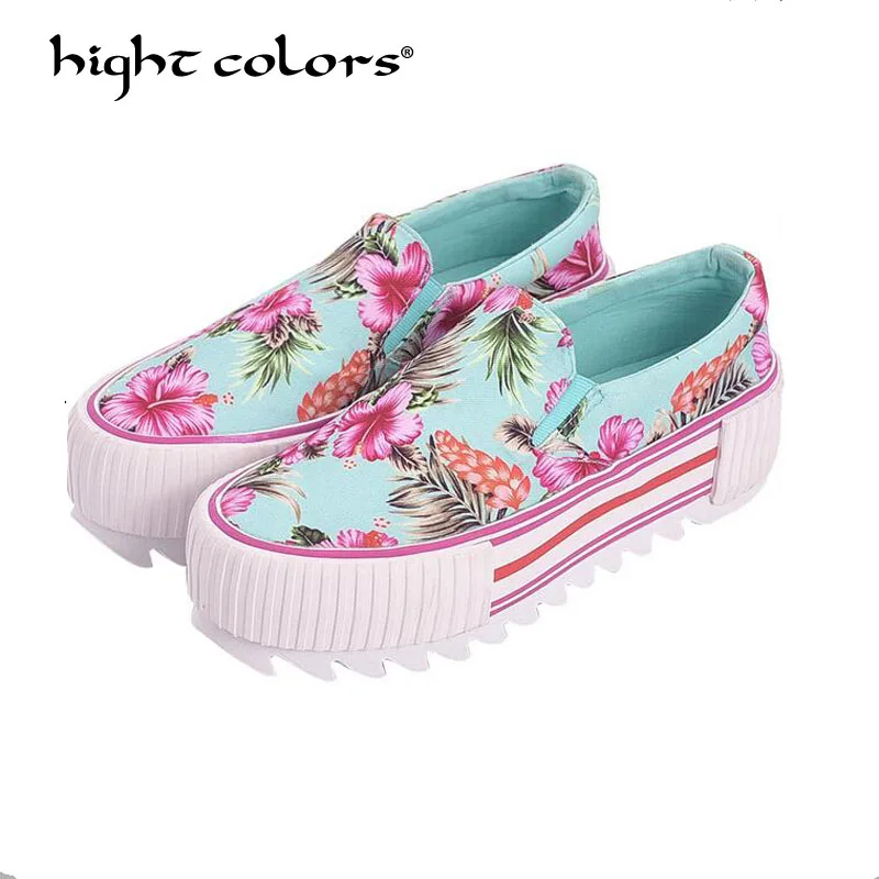 

high-quality Women Flats Slip On Fashion Flower Shoes Loafers Woman All-match pedal Autumn Flat Platform Daily Girls' Shoes HC82