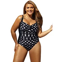Купальник с принтом в горошек, бразильский Монокини, купальник для женщин, Боди большой размер, купальник в винтажном ретро стиле, купальный костюм, maillots de bain